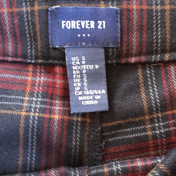 Cute Set- Tyler Tanner Motorsports Crop Top & Forever 21 Mini Plaid Skort Size-S - Picture 3 of 3